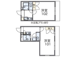 レオパレスＢＬＯＷＩＮ　ＩＮ　ＴＨＥ　ＷＩＮＤの物件間取画像